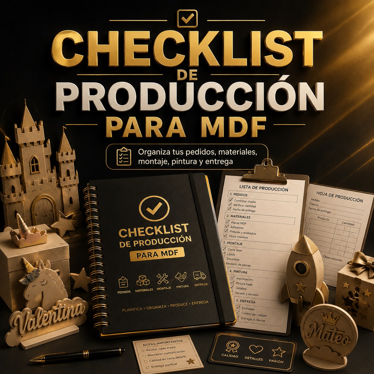 Checklist de Producción para MDF
